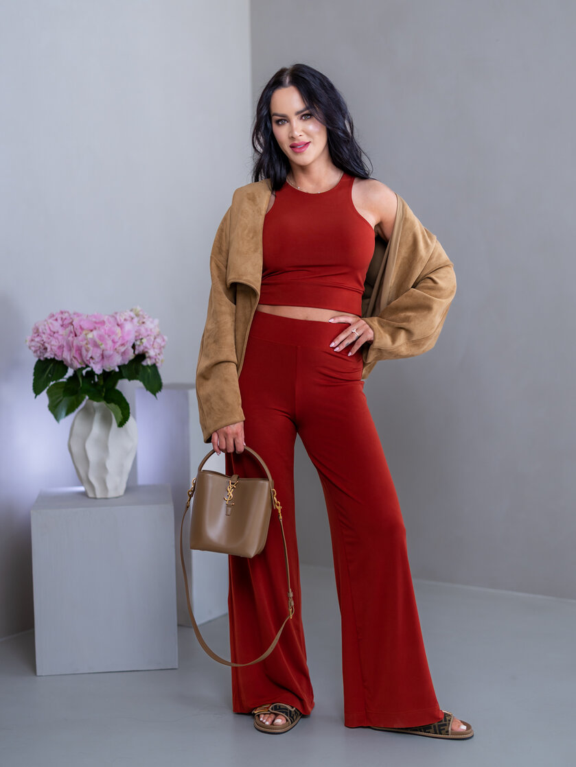 DVOJVRSTVOVÝ CROP TOP “THEA” - VYKROJENÉ TIELKO