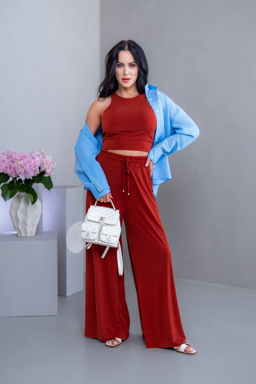 DVOJVRSTVOVÝ CROP TOP “THEA” - VYKROJENÉ TIELKO