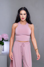 DVOJVRSTVOVÝ CROP TOP “THEA” - VYKROJENÉ TIELKO