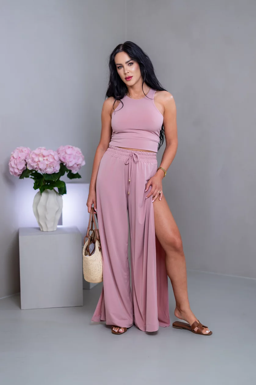 DVOJVRSTVOVÝ CROP TOP “THEA” - VYKROJENÉ TIELKO