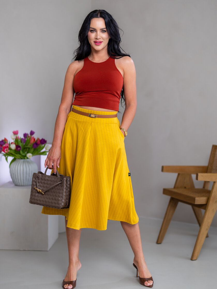 DVOJVRSTVOVÝ CROP TOP “THEA” - VYKROJENÉ TIELKO