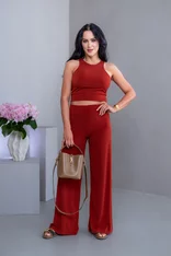 DVOJVRSTVOVÝ CROP TOP “THEA” - VYKROJENÉ TIELKO