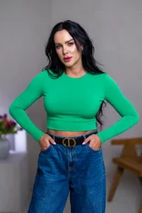DVOJVRSTVOVÝ CROP TOP “THEA” - ZÁKLADNÝ VÝSTRIH DVOJVRSTVOVÝ CROP TOP “THEA” - ZÁKLADNÝ VÝSTRIH
