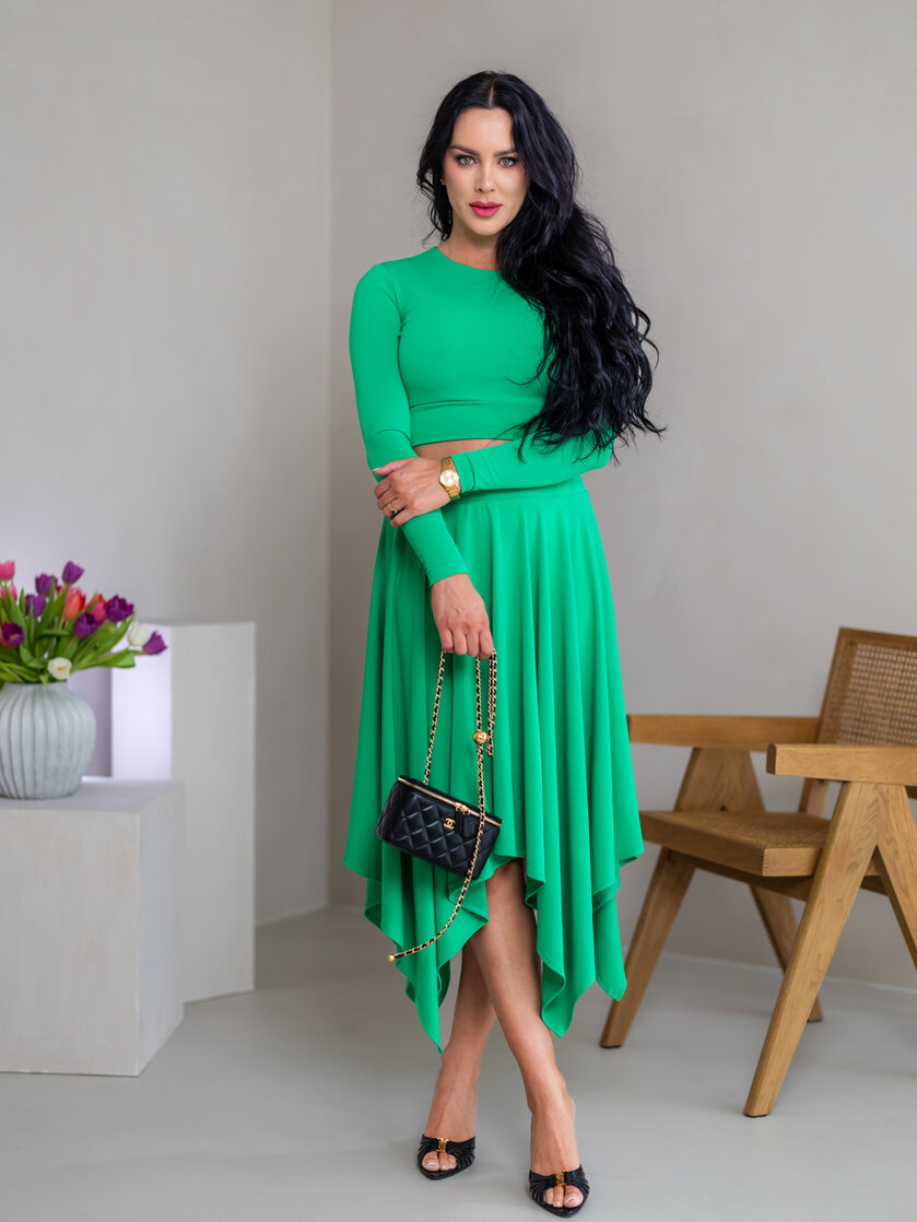 DVOJVRSTVOVÝ CROP TOP “THEA” - ZÁKLADNÝ VÝSTRIH