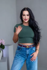 DVOJVRSTVOVÝ CROP TOP “THEA” - ZÁKLADNÝ VÝSTRIH