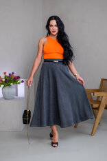 EXTRA MIDI SUKŇA “BELLA” S VRECKAMI