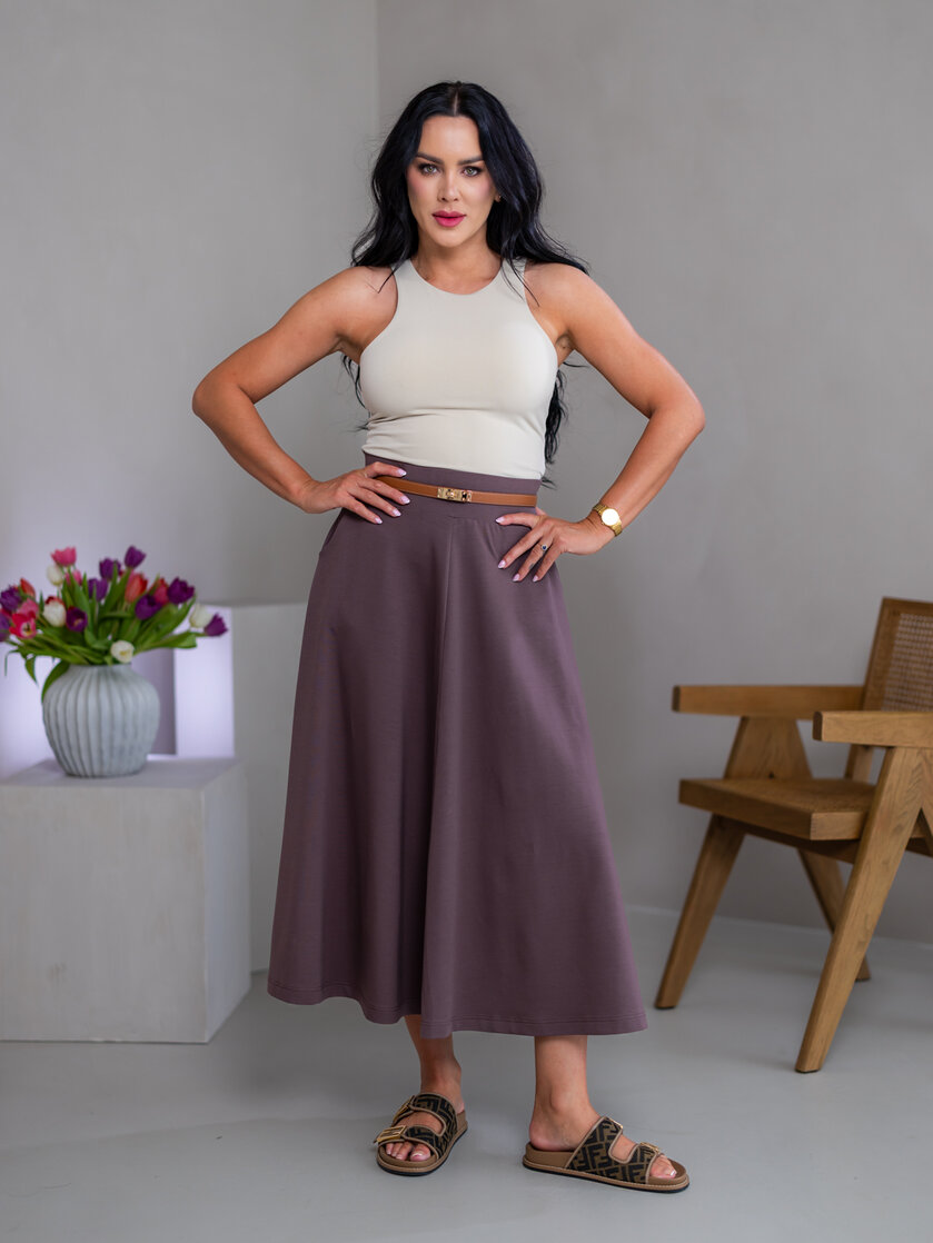 EXTRA MIDI SUKŇA “BELLA” S VRECKAMI