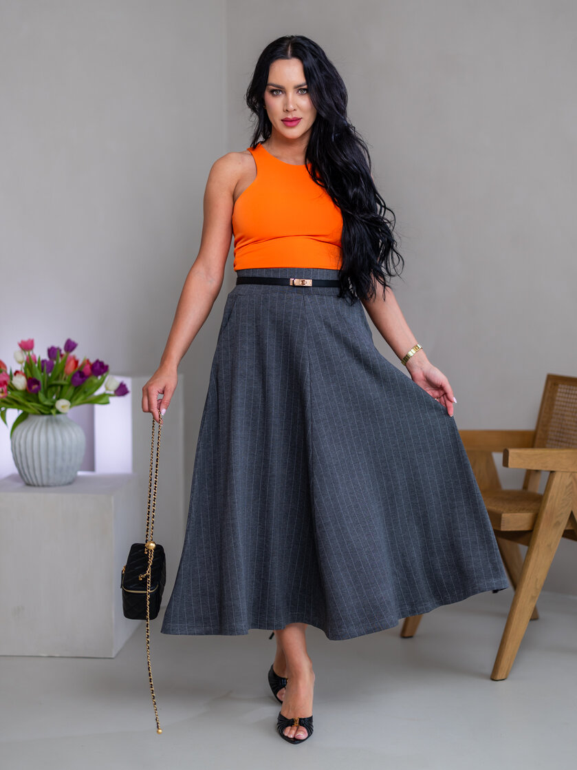 EXTRA MIDI SUKŇA “BELLA” S VRECKAMI