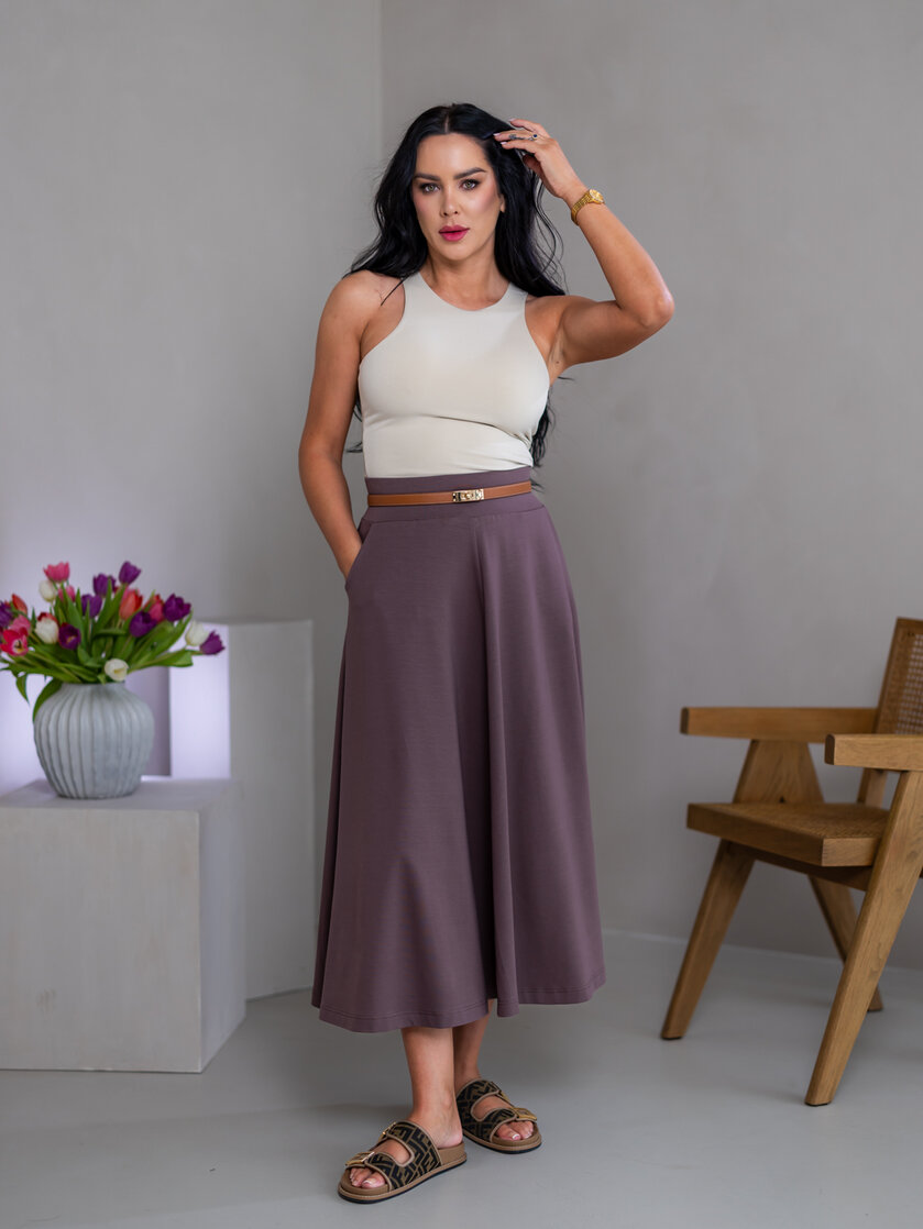 EXTRA MIDI SUKŇA “BELLA” S VRECKAMI