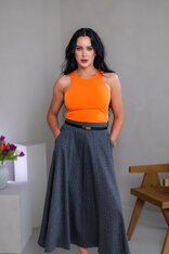 EXTRA MIDI SUKŇA “BELLA” S VRECKAMI