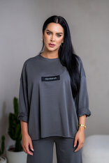 EXTREM OVERSIZE MIKINA “VIVIENE” S ETIKETOU NA PRSIACH