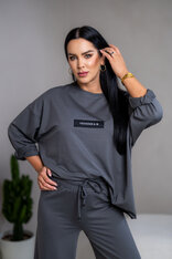 EXTREM OVERSIZE MIKINA “VIVIENE” S ETIKETOU NA PRSIACH