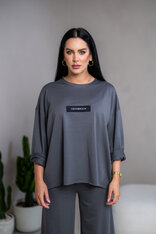 EXTREM OVERSIZE MIKINA “VIVIENE” S ETIKETOU NA PRSIACH