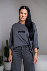 EXTREM OVERSIZE MIKINA “VIVIENE” S ETIKETOU NA PRSIACH