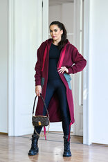 KARDIGAN BORDEAUX & KHAKI / 2 DĹŽKY NA VÝBER !