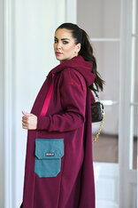 KARDIGAN BORDEAUX & KHAKI / 2 DĹŽKY NA VÝBER !