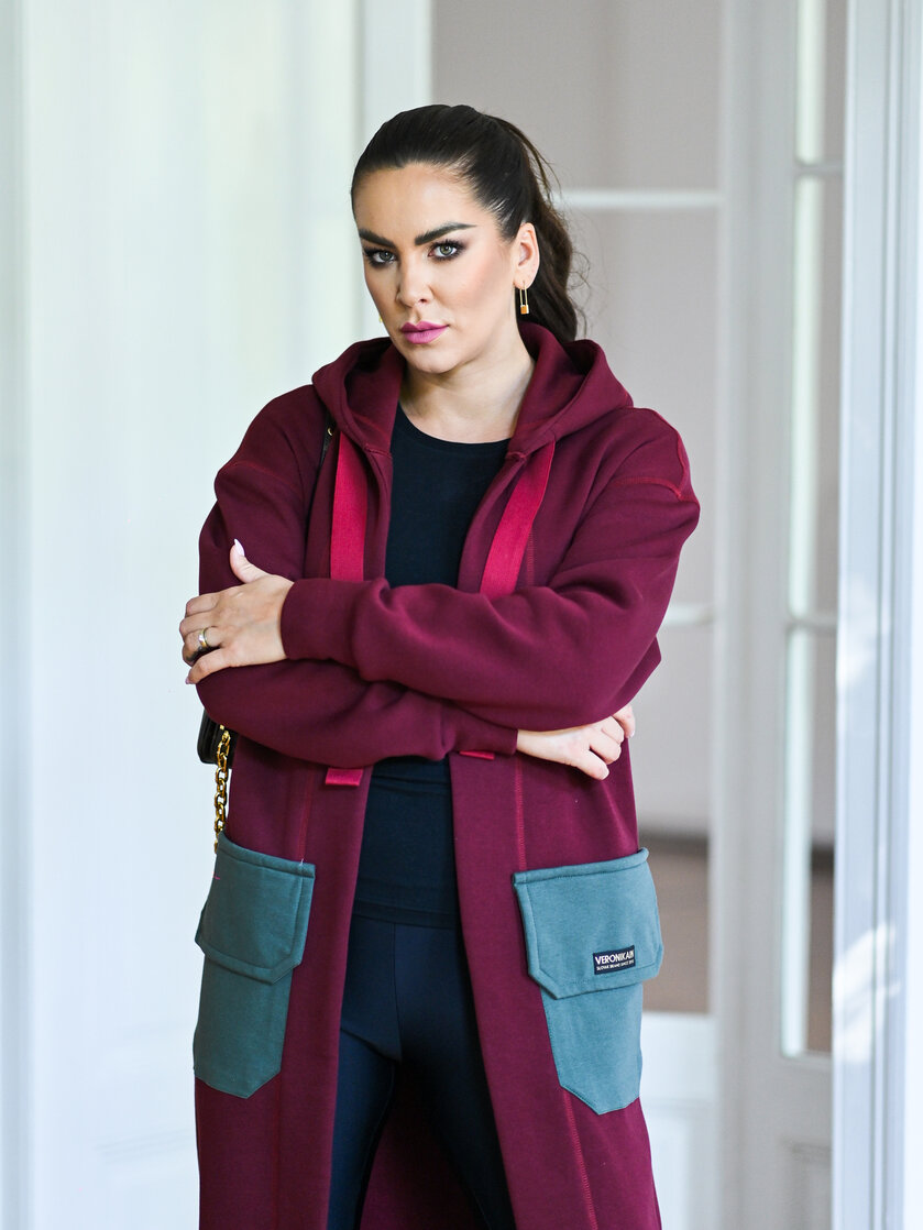 KARDIGAN BORDEAUX & KHAKI / 2 DĹŽKY NA VÝBER !