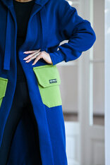 KARDIGAN DARK BLUE & AVOCADO / 2 DĹŽKY NA VÝBER !