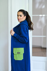 KARDIGAN DARK BLUE & AVOCADO / 2 DĹŽKY NA VÝBER !