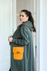 KARDIGAN KHAKI & OCHER / 2 DĹŽKY NA VÝBER !