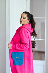 KARDIGAN MAGENTA & OPAL GREEN / 2 DĹŽKY NA VÝBER !