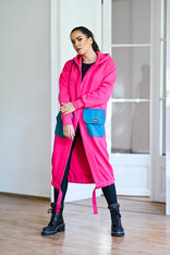 KARDIGAN MAGENTA & OPAL GREEN / 2 DĹŽKY NA VÝBER !