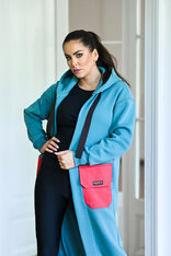 KARDIGAN MINT GREEN & SALMON / 2 DĹŽKY NA VÝBER !