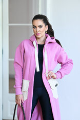 KARDIGAN OLD PINK & IVORY / 2 DĹŽKY NA VÝBER !