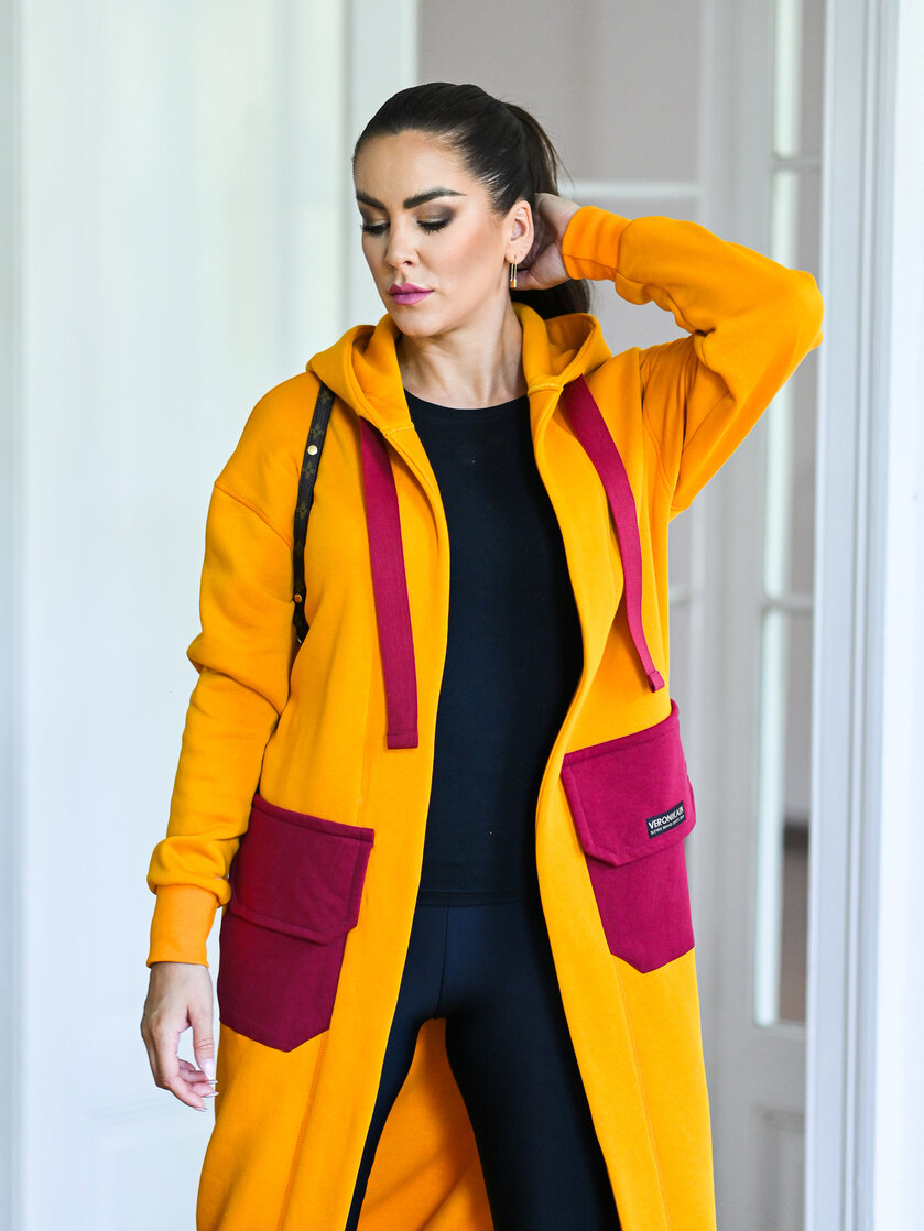 KARDIGAN ORANGE & VINE / 2 DĹŽKY NA VÝBER !