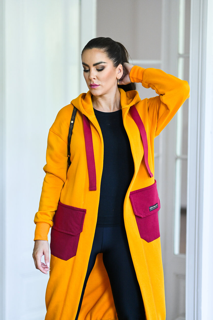 KARDIGAN ORANGE & VINE / 2 DĹŽKY NA VÝBER !