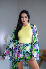 KIMONO “ALORA” - MAXI DĹŽKA - DLHÉ RUKÁVY