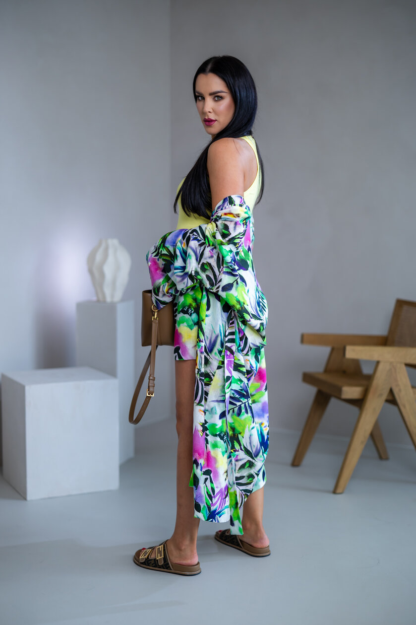 KIMONO “ALORA” - MAXI DĹŽKA - DLHÉ RUKÁVY