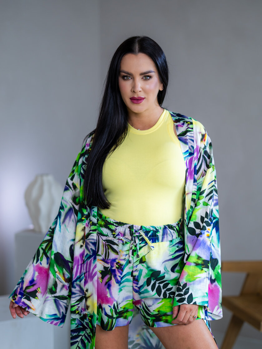 KIMONO “ALORA” - MAXI DĹŽKA - DLHÉ RUKÁVY