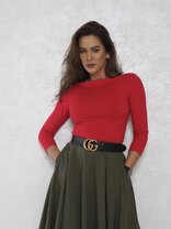 KRUHOVÁ SUKŇA S CÍPMI S VRECKAMI - TEPLÁKOVINA