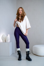 LEGÍNY “ROBYN” - 7/8OVÉ - 10 CM GUMA V PÁSE