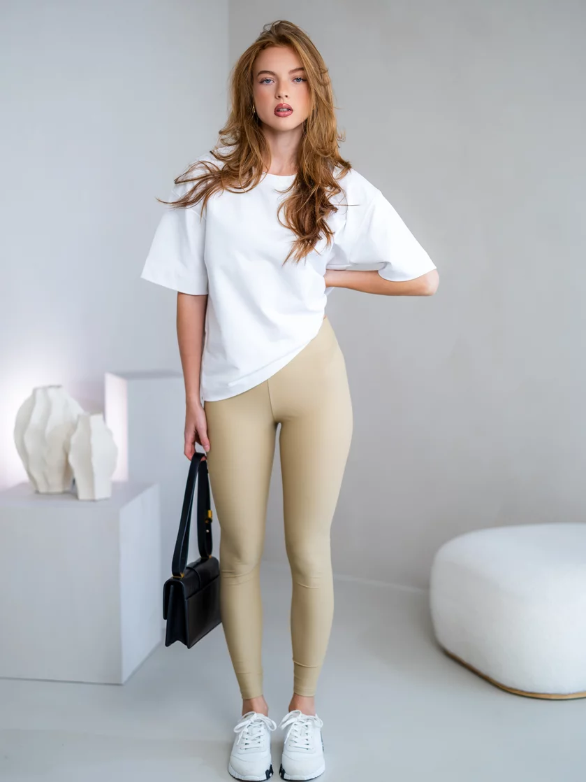 LEGÍNY “ROBYN” - DLHÉ - 7 CM GUMA V PÁSE
