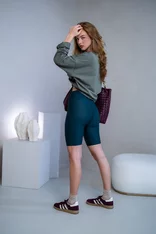 LEGÍNY “ROBYN” - KRÁTKE - 10 CM GUMA V PÁSE