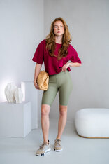 LEGÍNY “ROBYN” - KRÁTKE - 7 CM GUMA V PÁSE