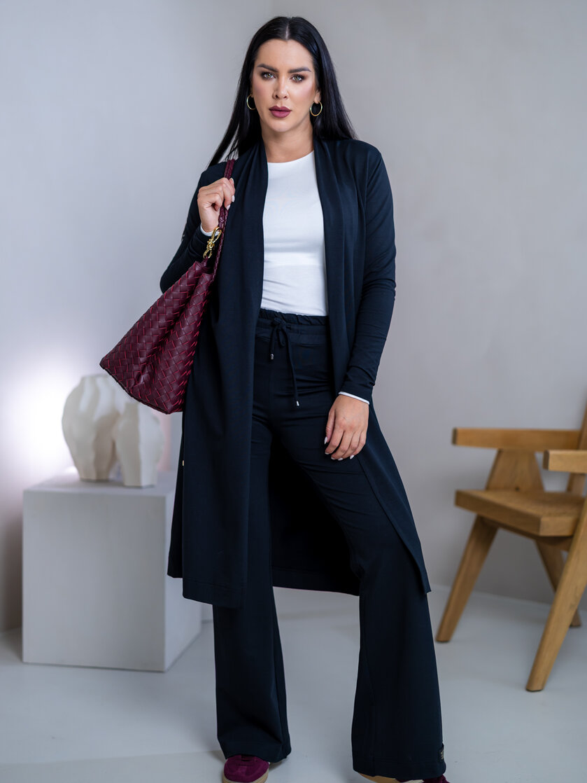 LEŽÉRNY KARDIGAN “HARPER” S VIAZAČKOU