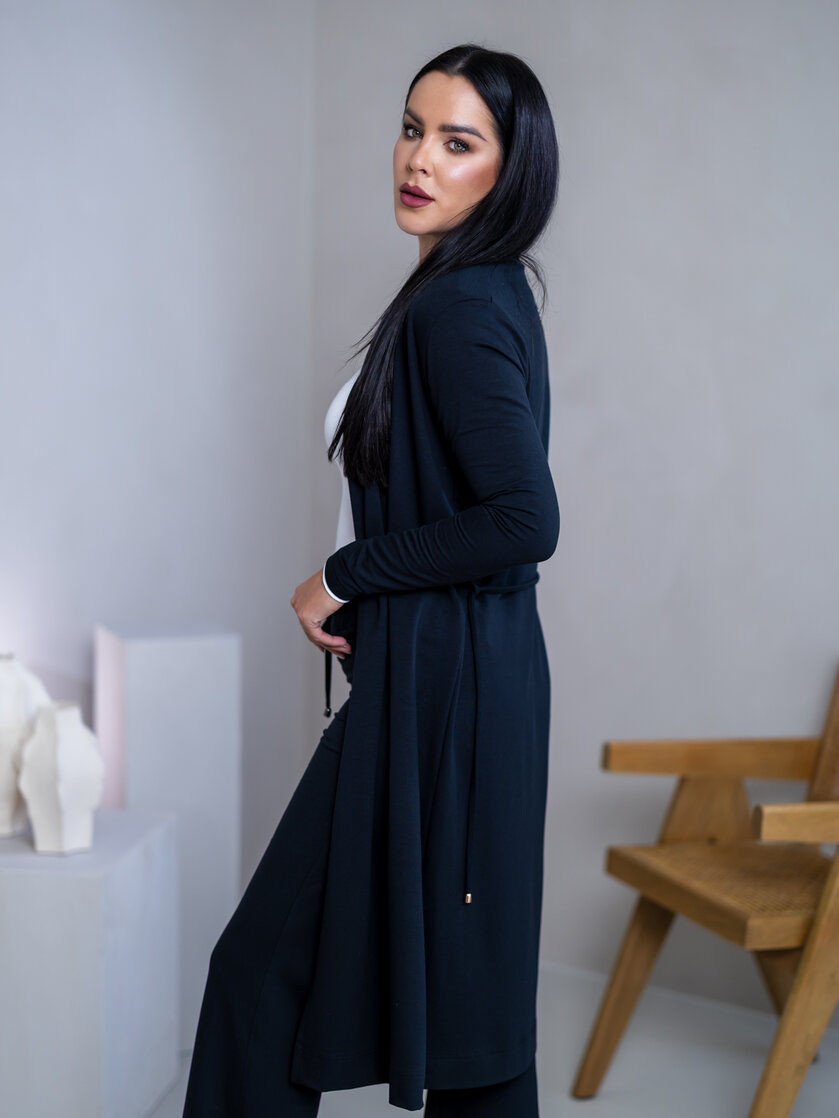 LEŽÉRNY KARDIGAN “HARPER” S VIAZAČKOU