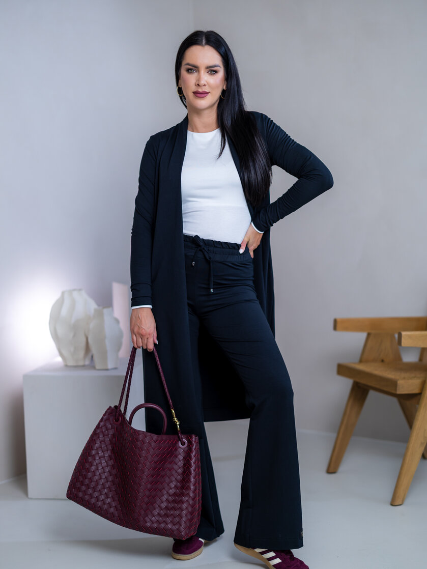 LEŽÉRNY KARDIGAN “HARPER” S VIAZAČKOU