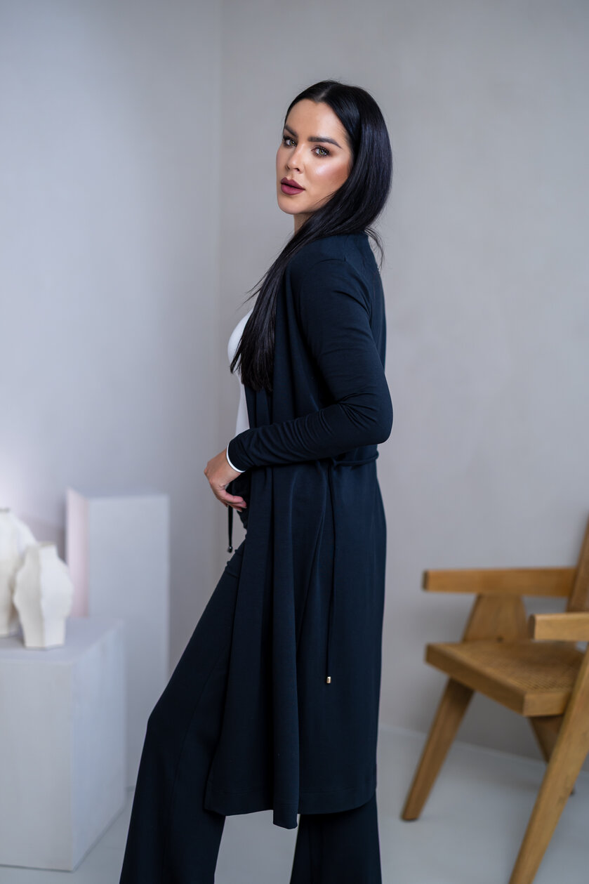 LEŽÉRNY KARDIGAN “HARPER” S VIAZAČKOU