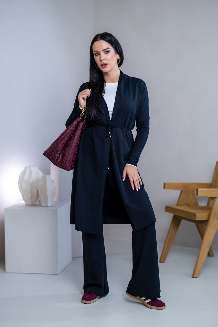 LEŽÉRNY KARDIGAN “HARPER” S VIAZAČKOU