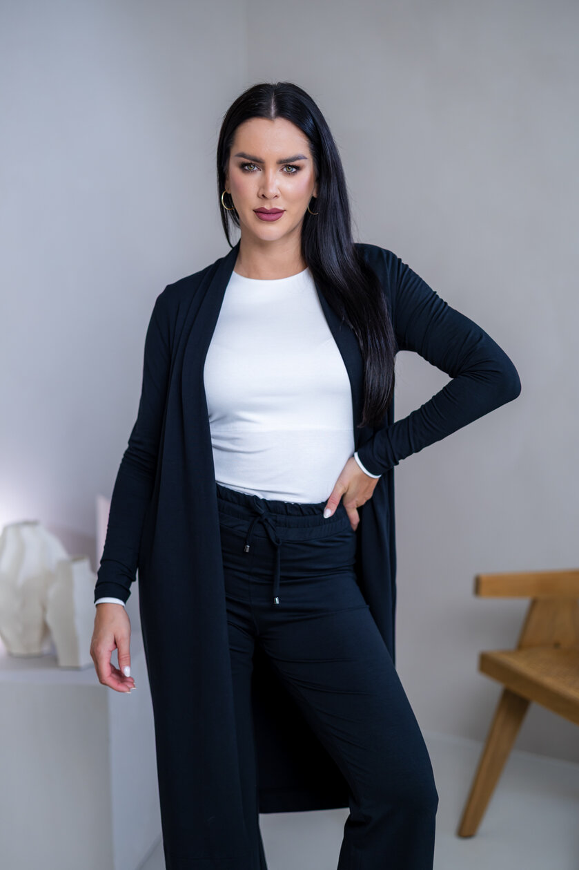 LEŽÉRNY KARDIGAN “HARPER” S VIAZAČKOU