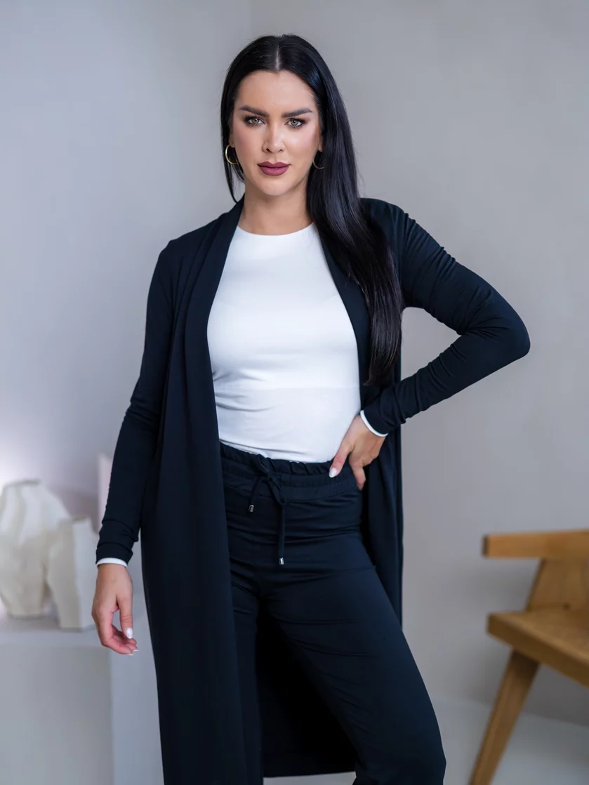 LEŽÉRNY KARDIGAN “HARPER” S VIAZAČKOU
