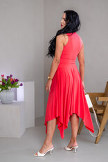 MIDI CÍPOVÁ SUKŇA “LUNA” - HLADKÁ