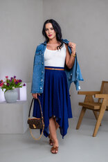 MIDI CÍPOVÁ SUKŇA “LUNA” S VRECKAMI