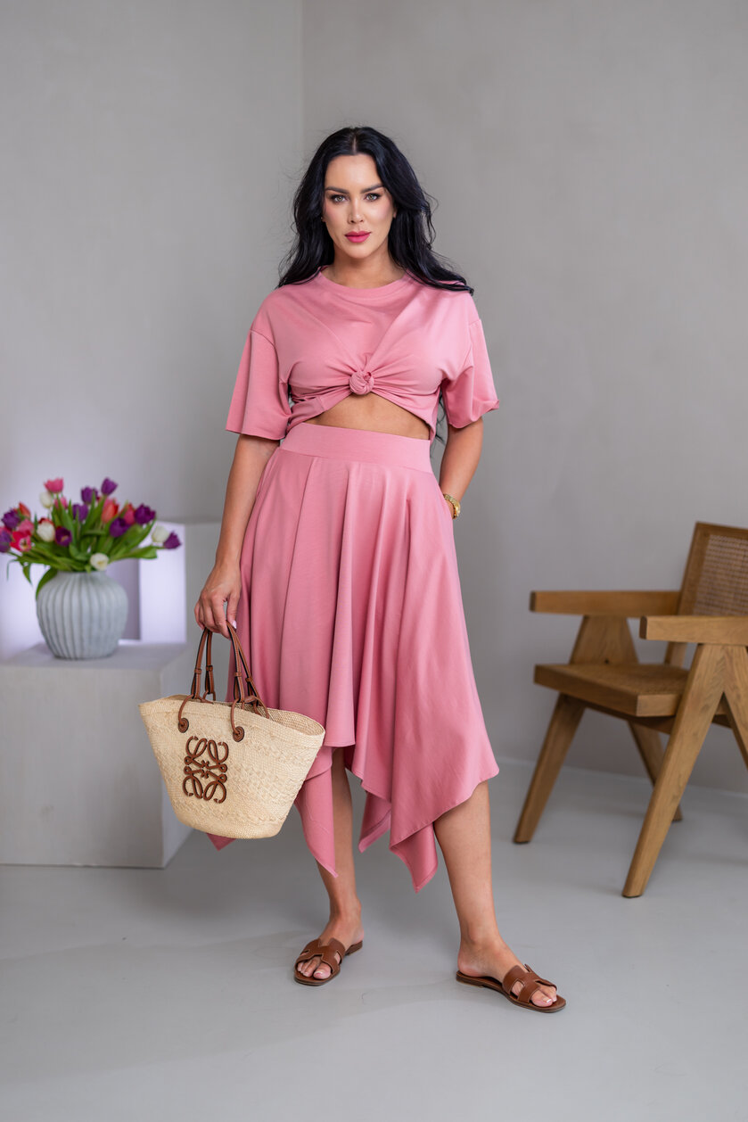 MIDI CÍPOVÁ SUKŇA “LUNA” S VRECKAMI