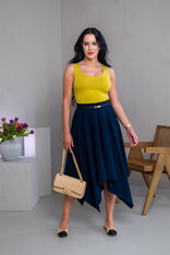 MIDI CÍPOVÁ SUKŇA “LUNA” S VRECKAMI