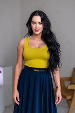 MIDI CÍPOVÁ SUKŇA “LUNA” S VRECKAMI